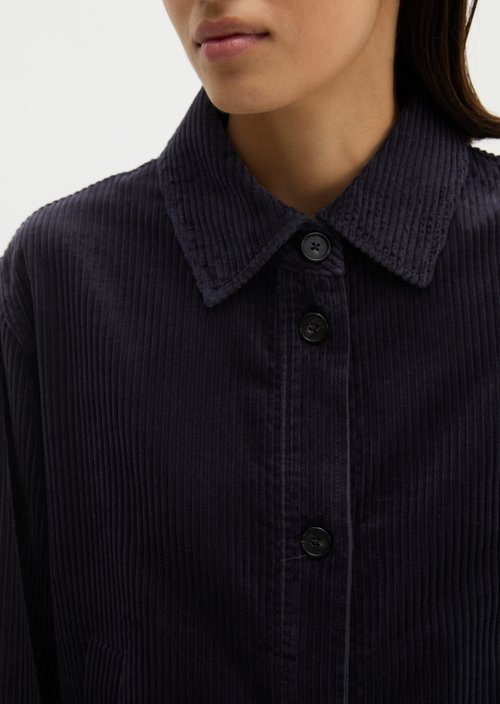 Corduroy overshirt regular — Martime Blue
