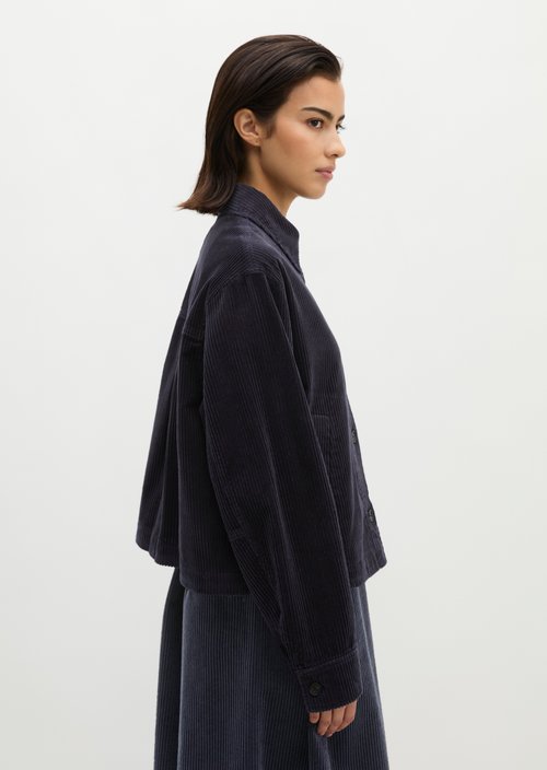 Corduroy overshirt regular — Martime Blue