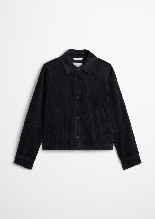 Corduroy overshirt regular — Martime Blue