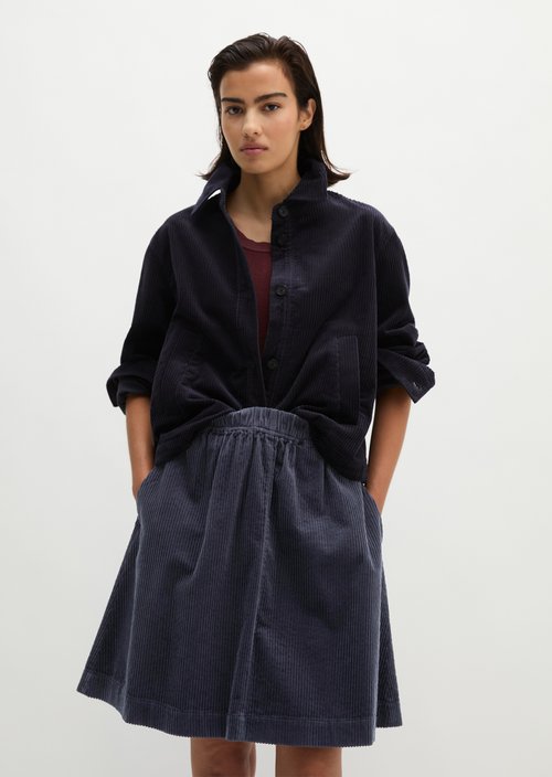 Corduroy overshirt regular — Martime Blue