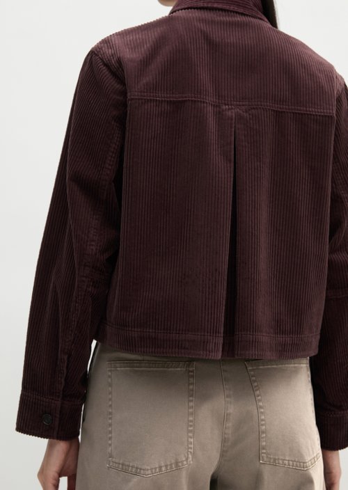 Corduroy overshirt regular — Black Cherry