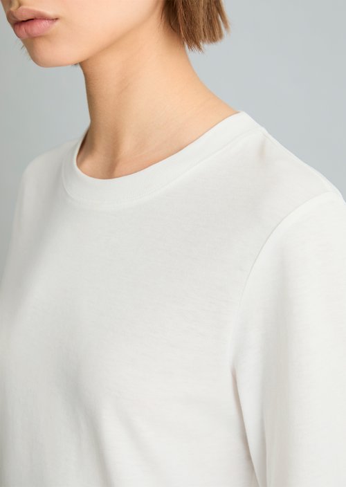 Basic Long-Sleeve Shirt, Regular Fit — Silky White