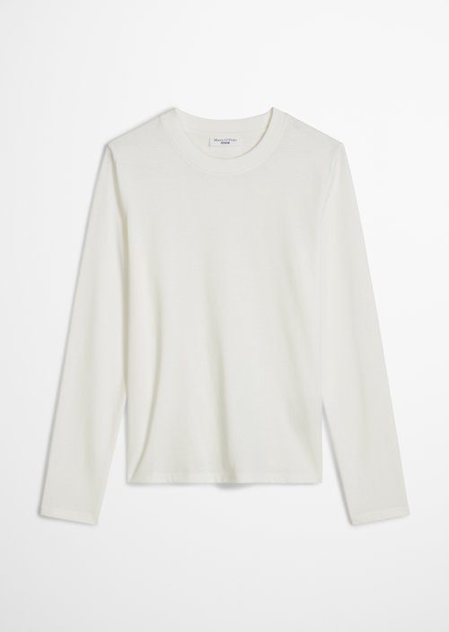 Basic Long-Sleeve Shirt, Regular Fit — Silky White