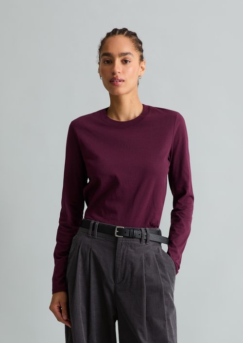 Basic Long-Sleeve Shirt, Regular Fit — Mahagony Jam