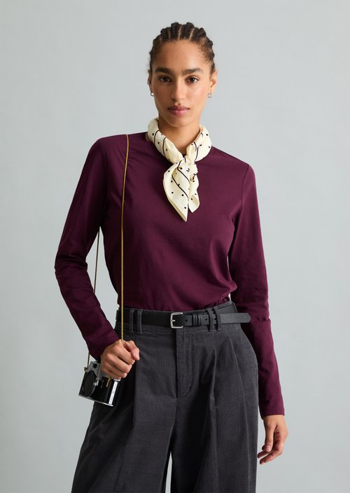 Basic Long-Sleeve Shirt, Regular Fit — Mahagony Jam