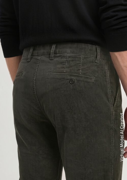 Cord Pants, Model Mads Jogger, Regular Fit — Charcoal