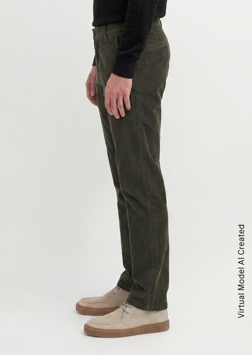 Cord Pants, Model Mads Jogger, Regular Fit — Charcoal