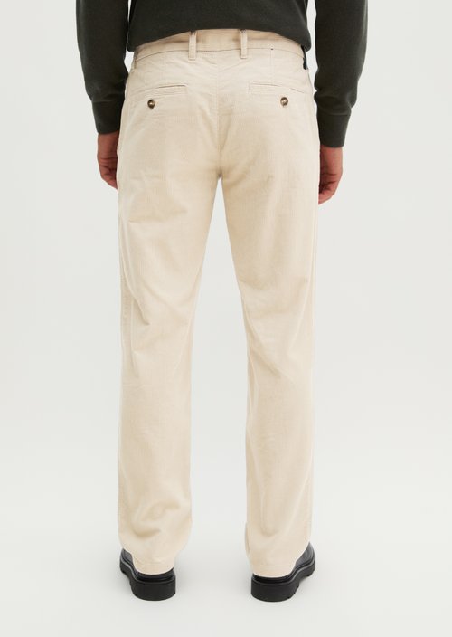 Cord Pants, Model Mads Jogger, Regular Fit — Linen Beige