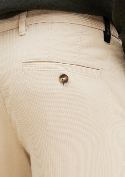 Cord Pants, Model Mads Jogger, Regular Fit — Linen Beige