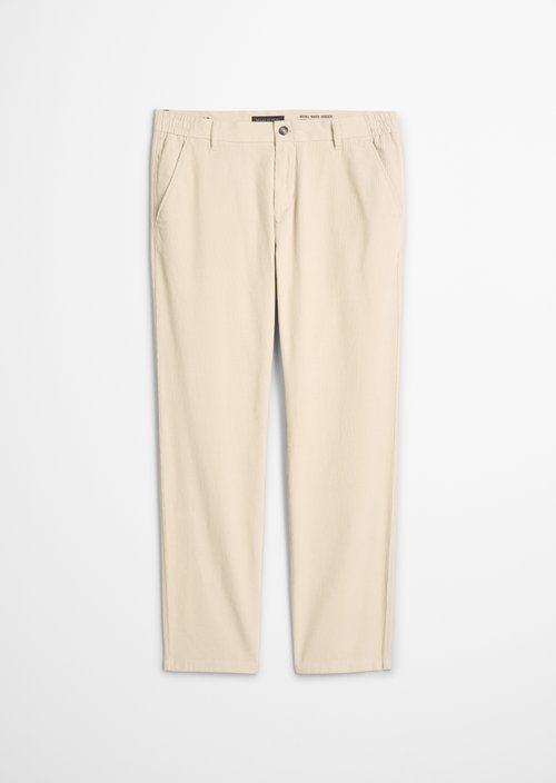 Cord Pants, Model Mads Jogger, Regular Fit — Linen Beige
