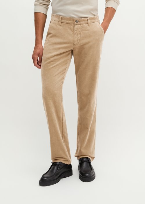 Cord Pants, Model Mads Jogger, Regular Fit — Pale Khaki