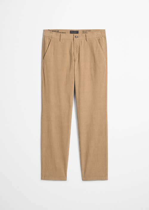 Cord Pants, Model Mads Jogger, Regular Fit — Pale Khaki