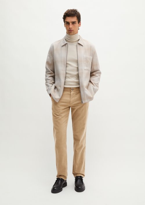 Cord Pants, Model Mads Jogger, Regular Fit — Pale Khaki