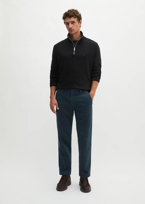 Cord Pants, Model Mads Jogger, Regular Fit Peppercorn Grey in front view
