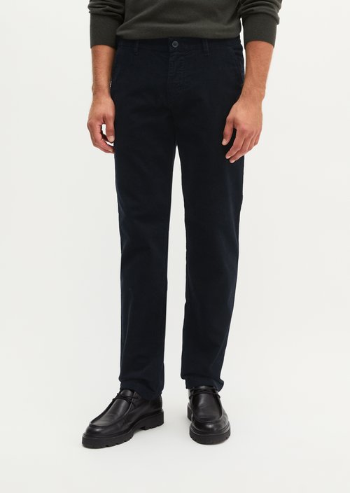 Cord Pants, Model Mads Jogger, Regular Fit — Deep Night Blue