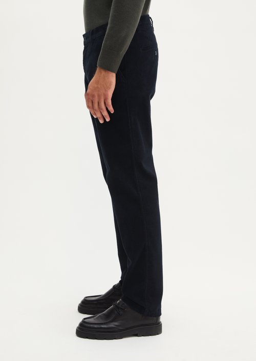 Cord Pants, Model Mads Jogger, Regular Fit — Deep Night Blue