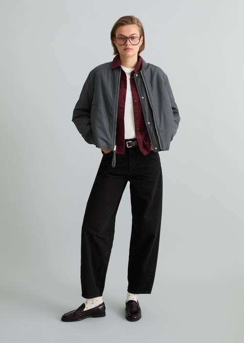 Wendeblouson regular Light Graphite in Frontalansicht