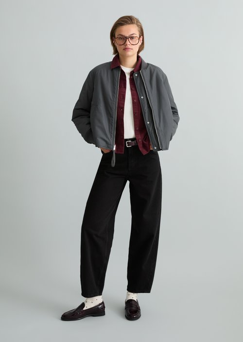 Reversible Blouson, Regular Fit — Light Graphite