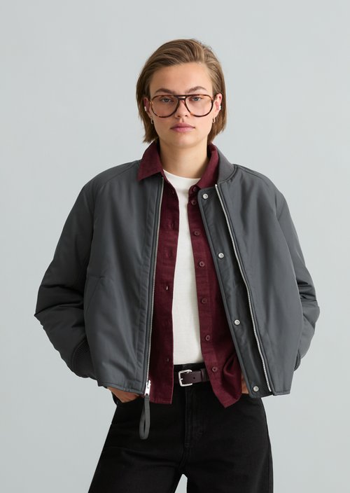 Reversible Blouson, Regular Fit — Light Graphite