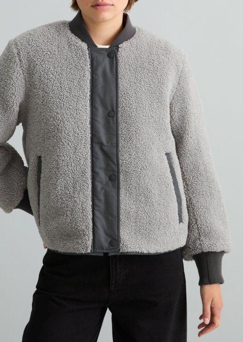 Reversible Blouson, Regular Fit — Light Graphite