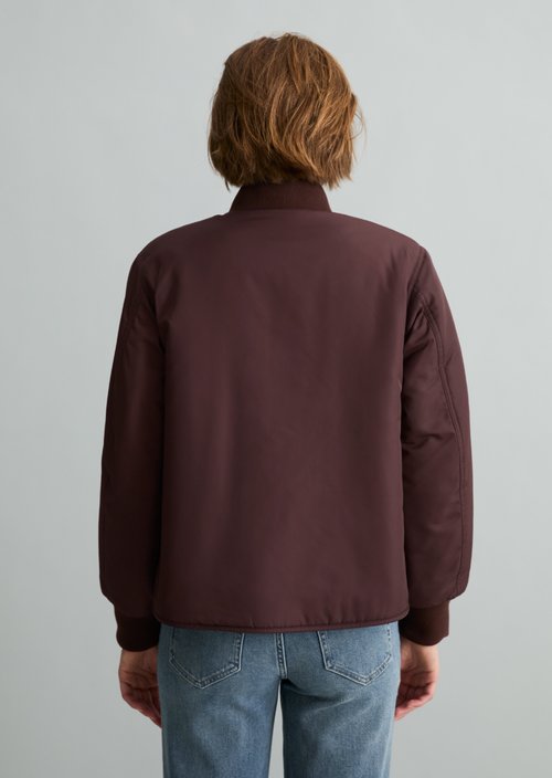 Reversible Blouson, Regular Fit — Espresso Brown