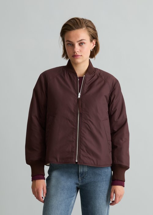 Reversible Blouson, Regular Fit — Espresso Brown