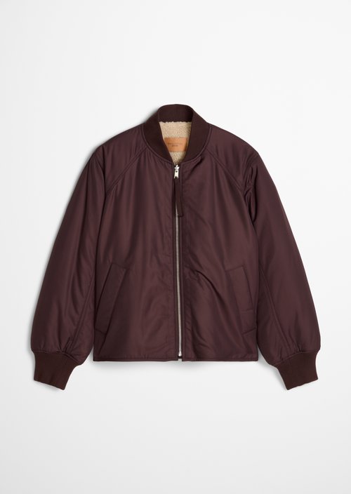 Reversible Blouson, Regular Fit — Espresso Brown