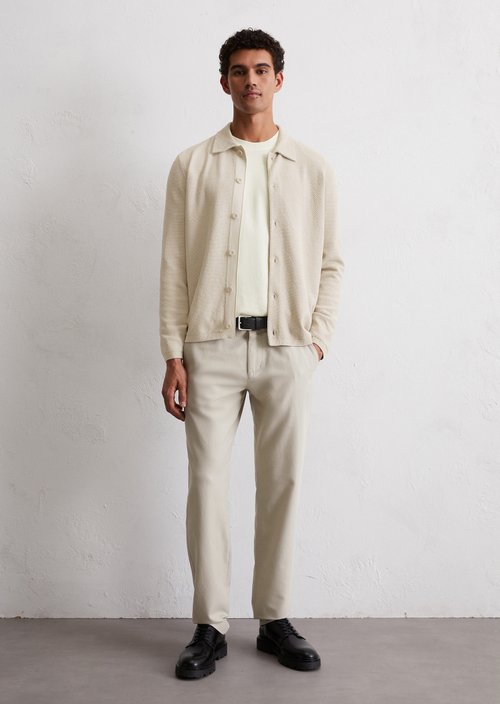 Regular knit overshirt — Misty Grey