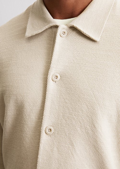 Regular knit overshirt — Misty Grey