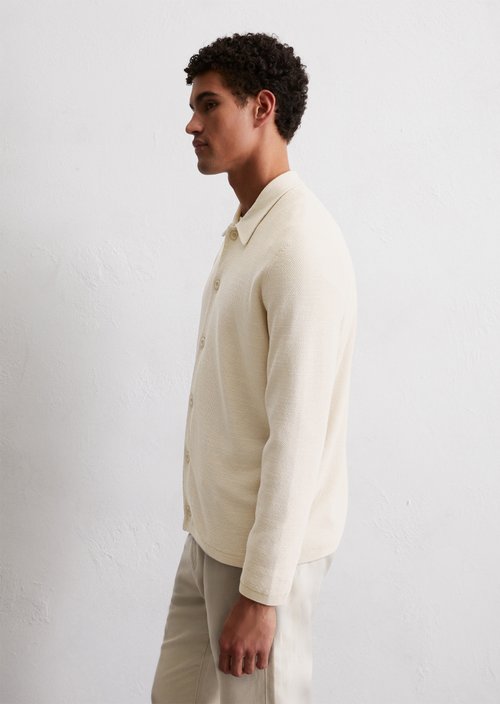 Regular knit overshirt — Misty Grey