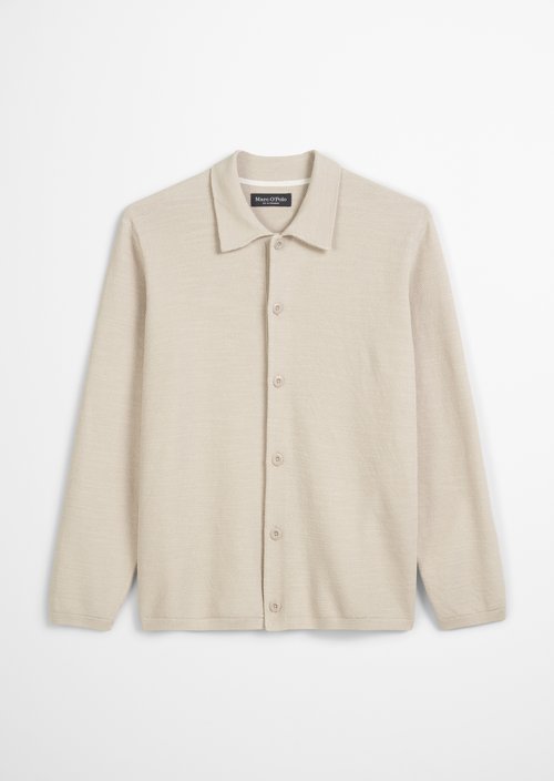 Regular knit overshirt — Misty Grey
