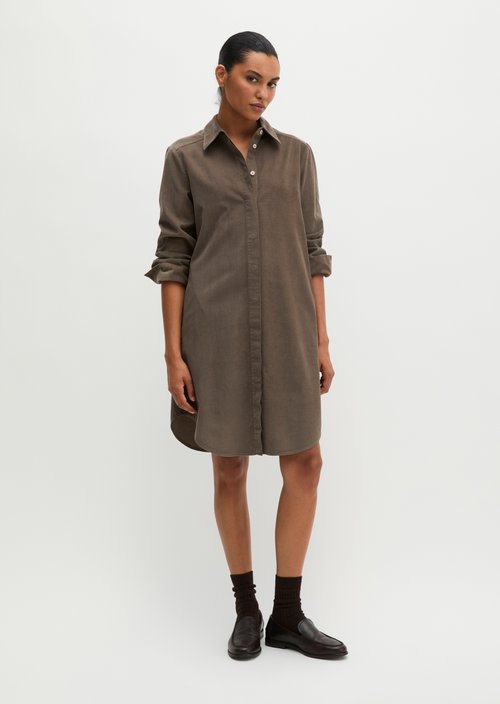 Shirt dress wide — Stone Taupe