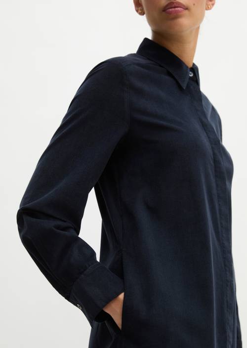 Robe chemisier large Maritime Blue en vue détaillée