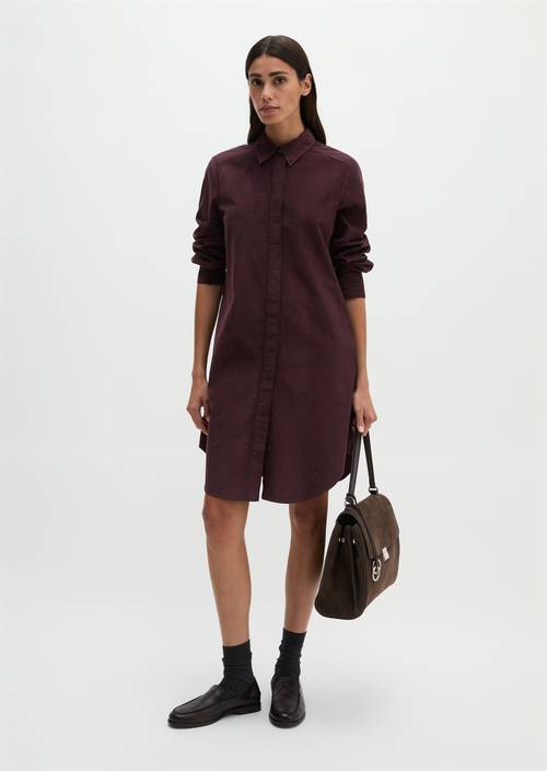 Robe chemisier large Black Cherry en vue de face