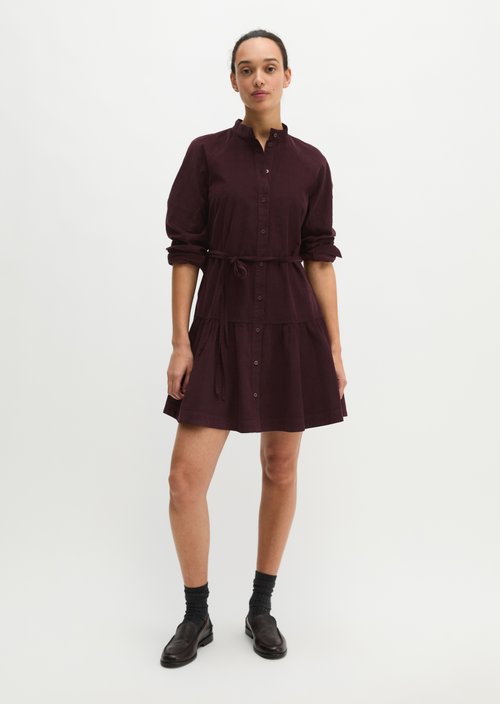 Tiered dress flared — Black Cherry