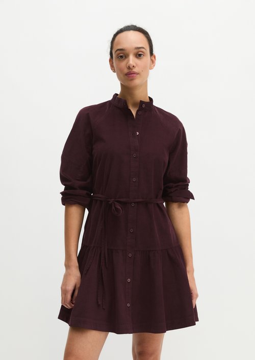 Tiered dress flared — Black Cherry
