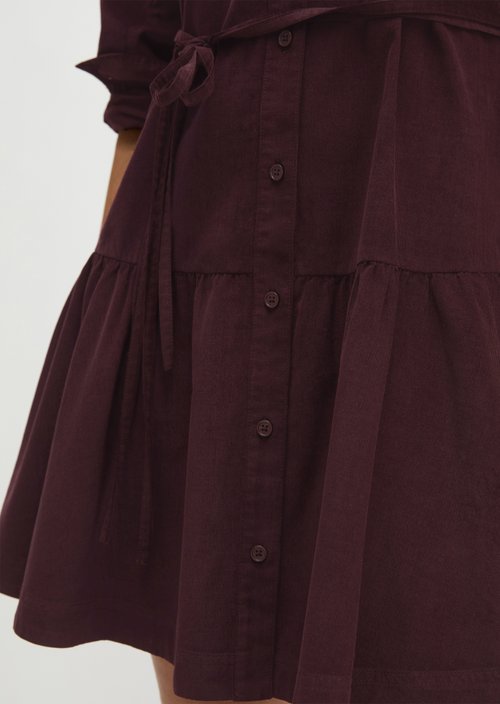 Tiered dress flared — Black Cherry