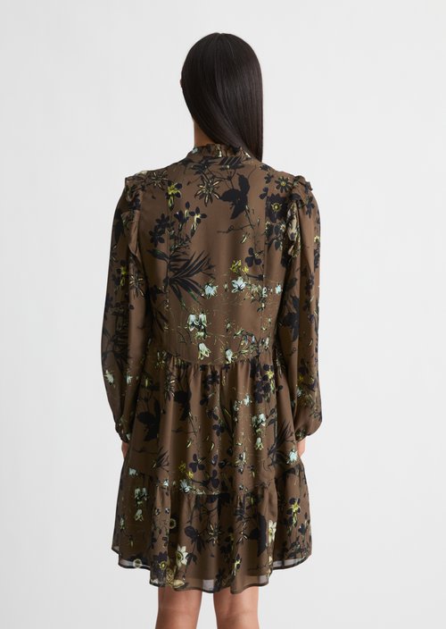 Short A-Line Dress — Dark Brown