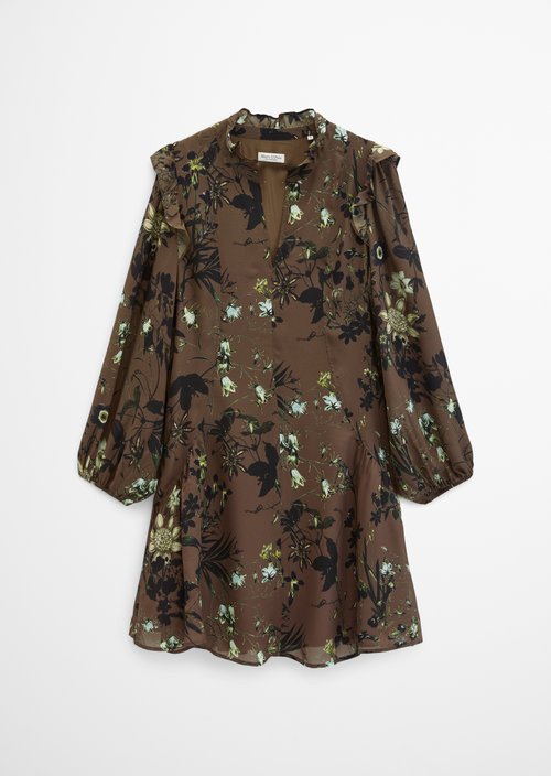 Short A-Line Dress — Dark Brown