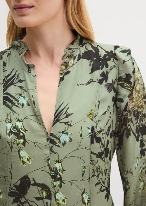 Short A-Line Dress — Light Green