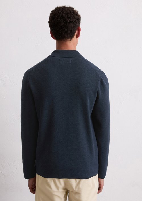 Regular knit jacket — Dark Navy