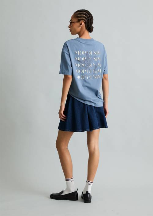 Basic relaxed T-shirt Fall Sky in front view