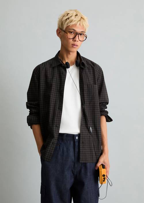 Regular-fit shirt Dark Blue in front view