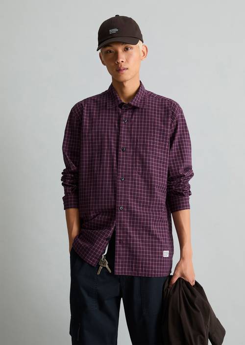 Košile s pravidelným střihem Dark Purple v předním pohledu