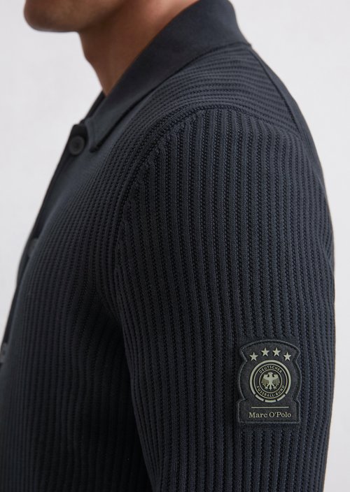 Strickshirt DFB Travel Collection — Deep Night Blue