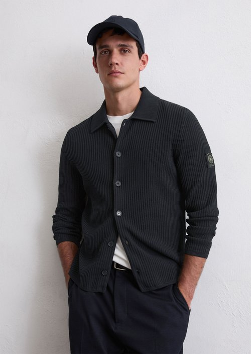 Strickshirt DFB Travel Collection — Deep Night Blue