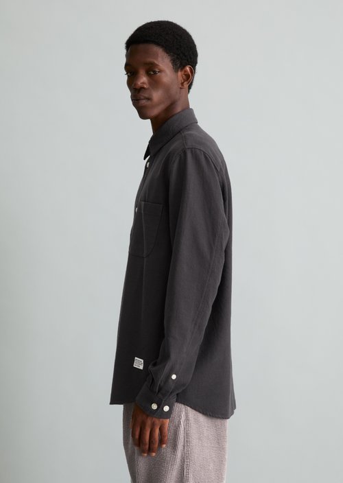 Regular-fit shirt — Black