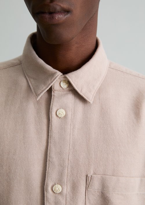 Regular-fit shirt — Medium Beige