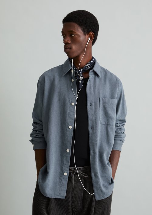 Regular-fit shirt — Medium Blue