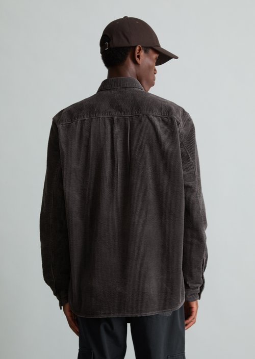 Regular-fit corduroy shirt — Light Graphite